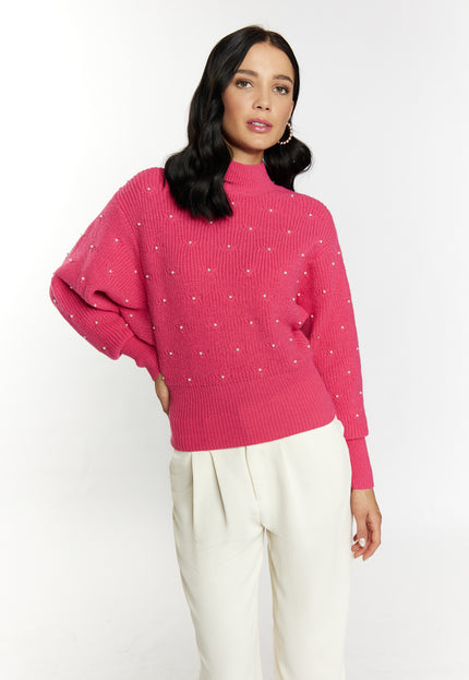 Faina Women's Knitted Sweater With Pearls