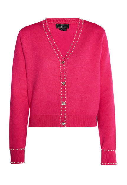 Faina Women's Cardigan With Pearls