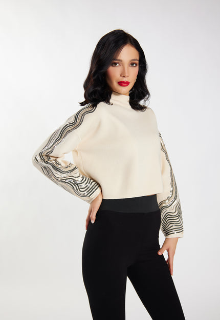 Faina Women's Knitted Sweater With Sequins