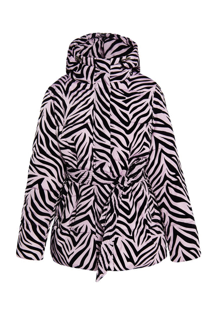 Faina Women's Zebra Print Quilted Jacket