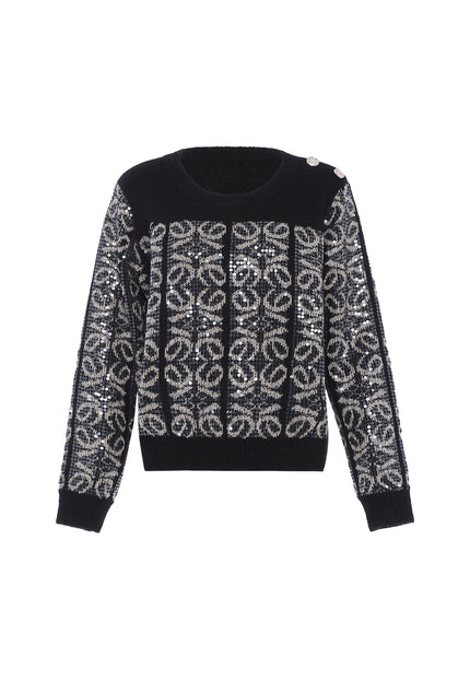 Faina Women's Knitted Sweater With Sequins