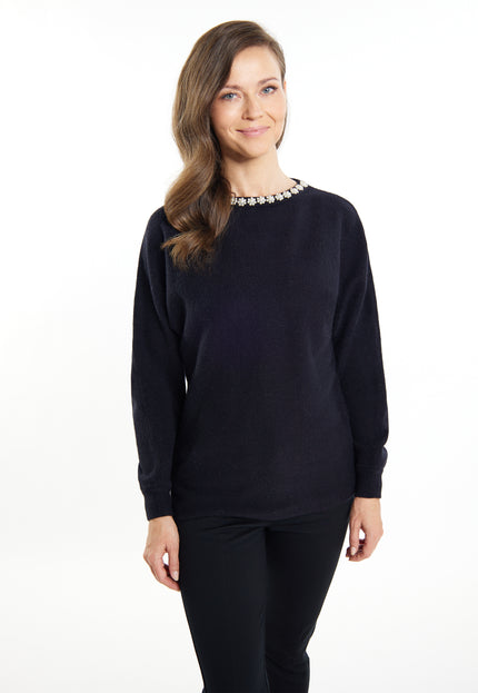 Usha Women's Sweater With Pearls