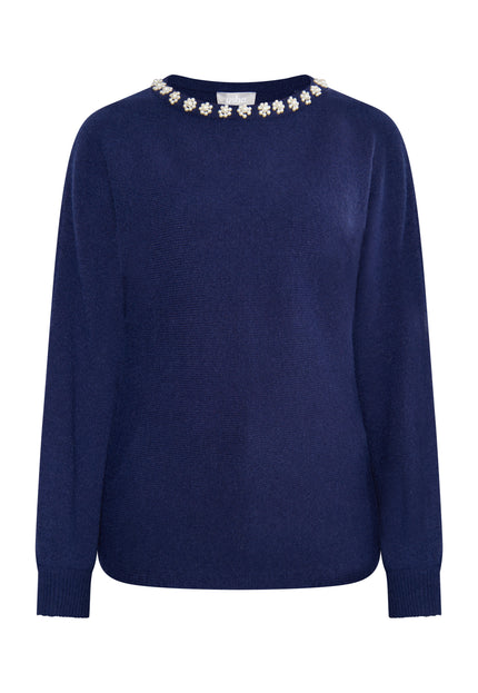 Usha Women's Sweater With Pearls