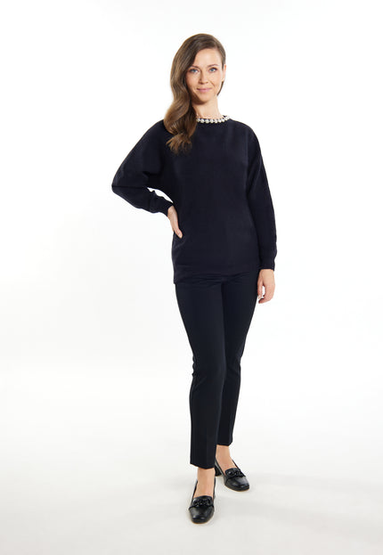 Usha Women's Sweater With Pearls