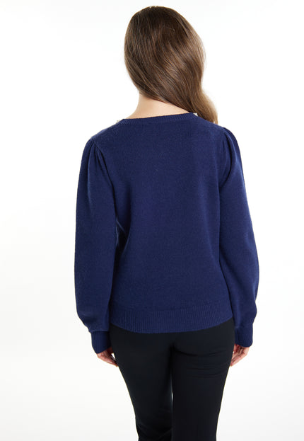 Usha Women's Sweater With Pearls