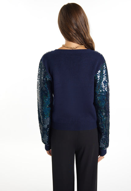 Faina Women's Cardigan With Sequins