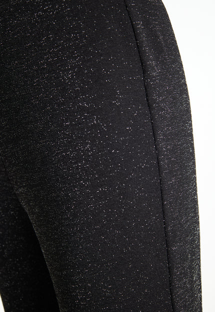 Faina Women's Flared Trousers Made Of Glitter Jersey