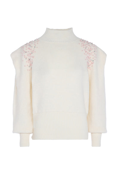 Faina Women's Sweater With Pearls