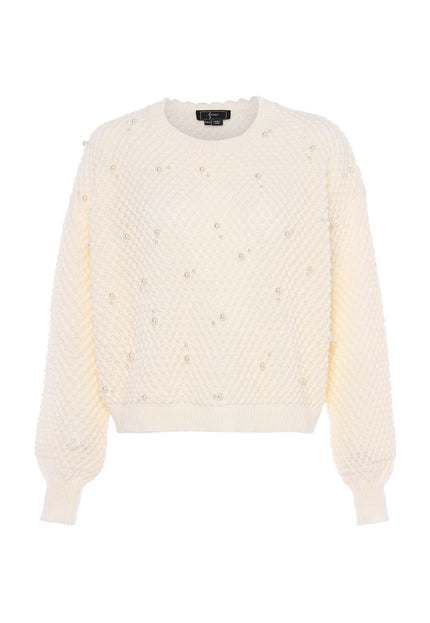 Faina Women's Sweater With Pearls