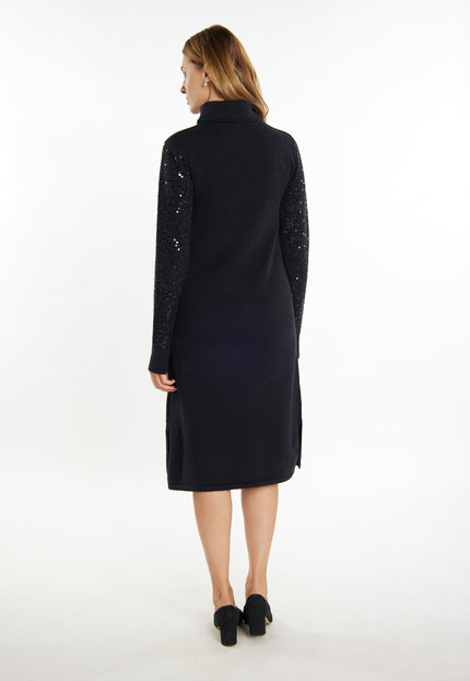 Usha black label Women's Knitted Dress With Sequins