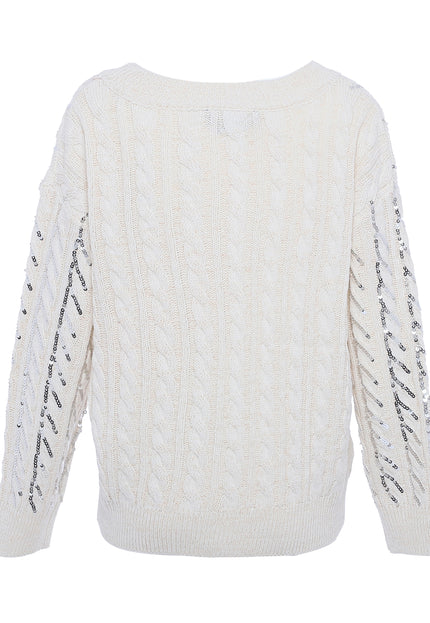 Faina Women's Knitted Sweater With Sequins