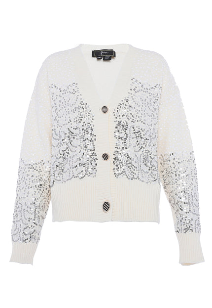 Faina Women's Cardigan With Sequins