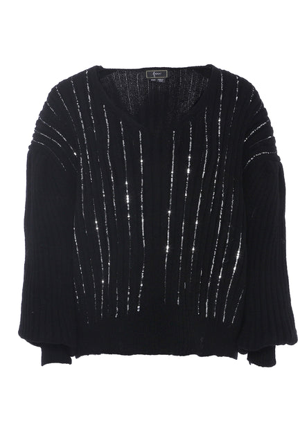 Faina Women's Knitted Sweater With Sequins