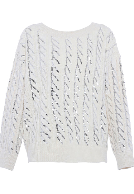 Faina Women's Knitted Sweater With Sequins