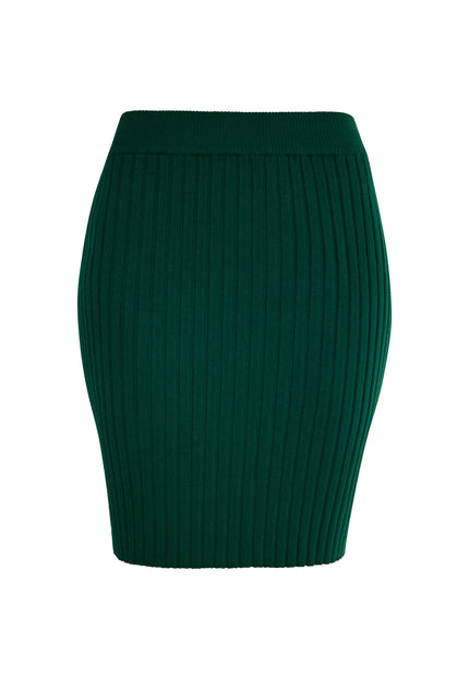 Faina Women's Skirt With A Ribbed Knit Look