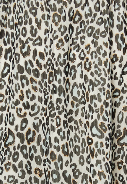 Faina Women's Mini Dress With Leopard Print