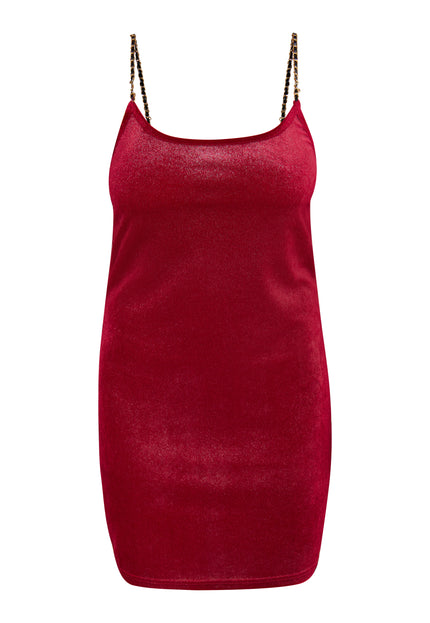 Faina Women's Glittery Mini Velvet Dress