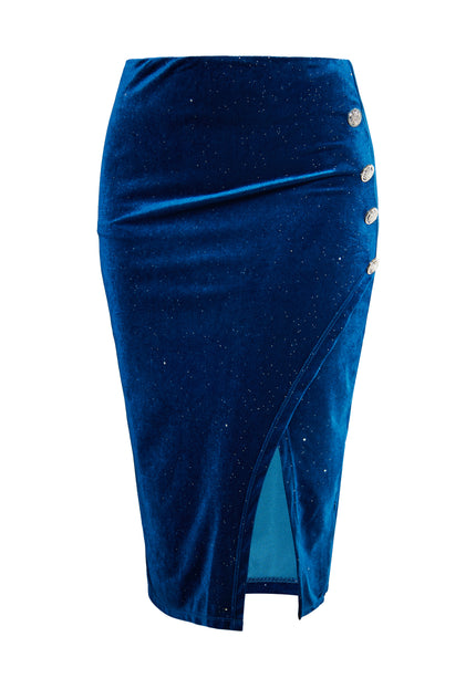 Faina Women's Velvet Skirt With Glitter