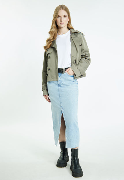 Dreimaster vintage Women's Short Trench Jacket