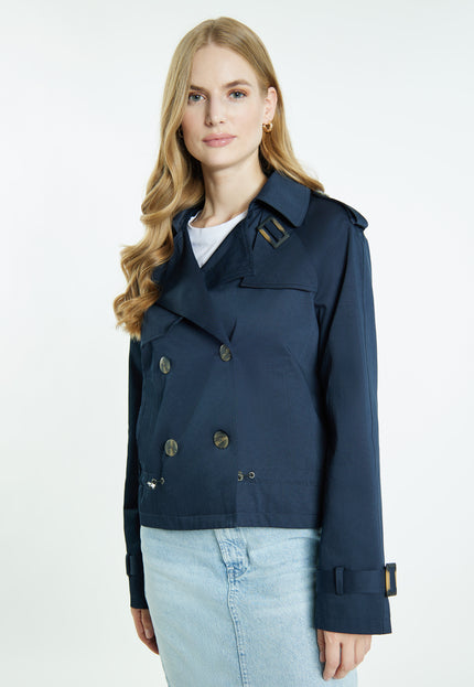 Dreimaster vintage Women's Short Trench Jacket