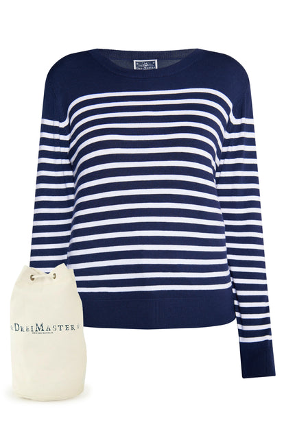 Dreimaster maritim Women's Knitted Sweater + Shopping Bag - Set