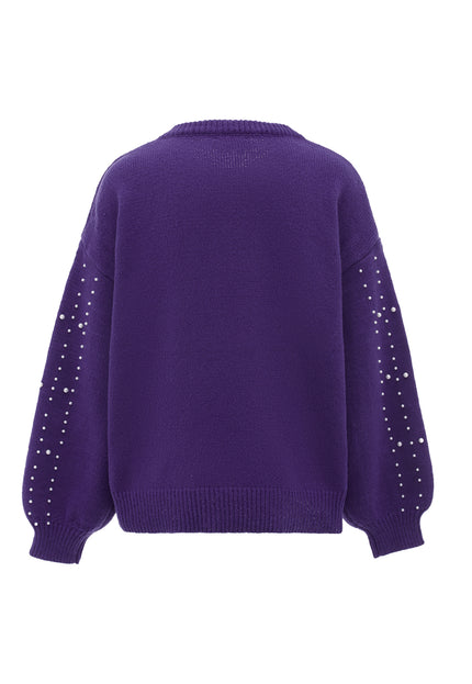 Faina Women's Sweater With Pearls