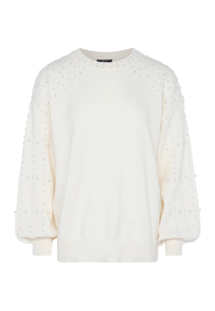 Faina Women's Sweater With Pearls