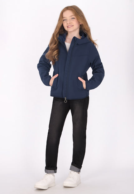 Dreimaster Maritim Mädchen-Softshell-Blousonjacke