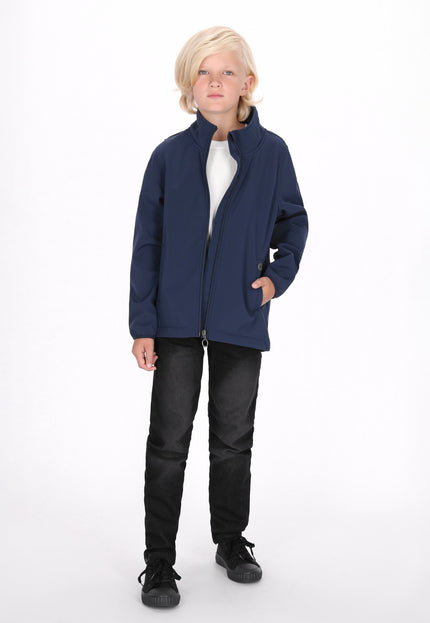 Dreimaster Maritim Jungen Softshelljacke