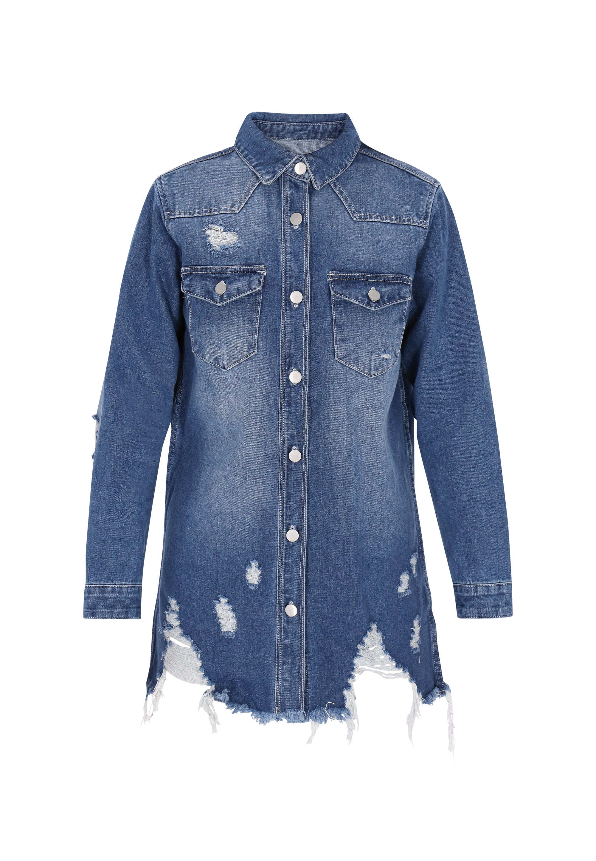 Blauer Jeansstoff