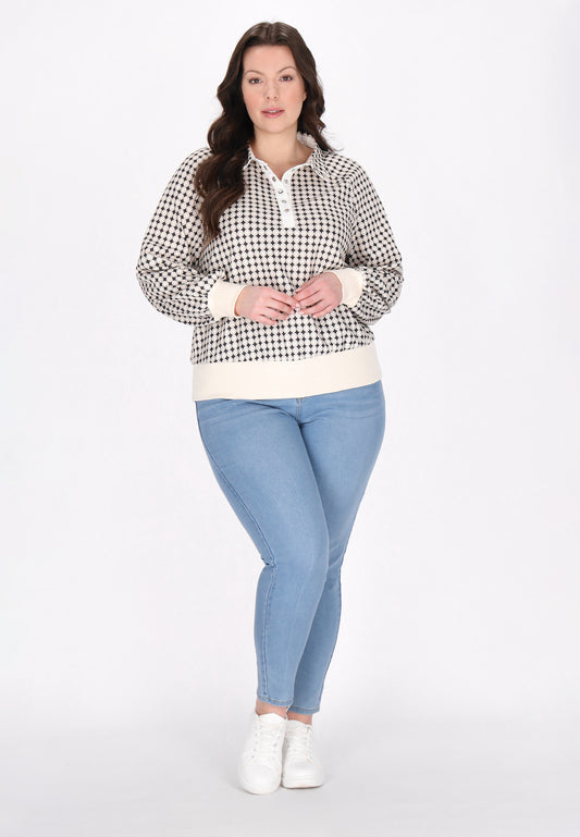 usha BLUE LABEL Women's Plus Size Sweatshirt